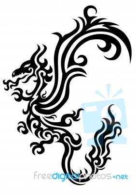 Dragon Tattoo Stock Image