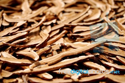 Dried Lingzhi Stock Photo