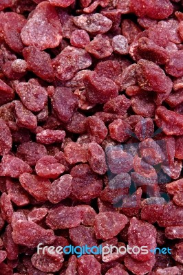 Dried Strawberries Stock Photo