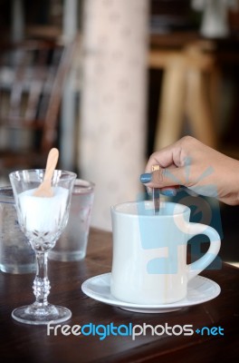 Drink Coffee Stock Photo