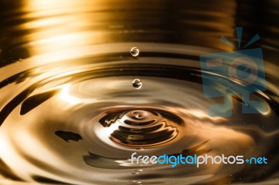 Drop Of Water Splash Blurred Stock Photo