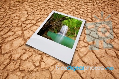 Dry Cracked Earth Stock Photo