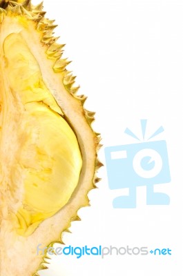 Durian Cross Section Stock Photo