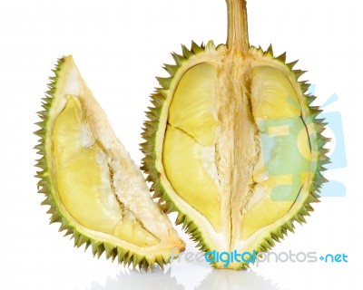 Durian Isolated On The White Background Stock Photo