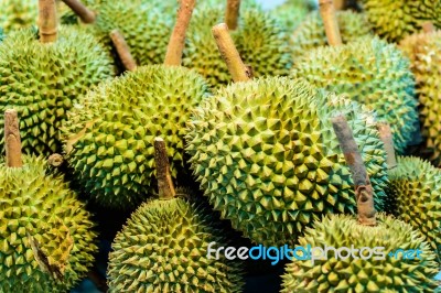 Durian King Of Fruit Stock Photo