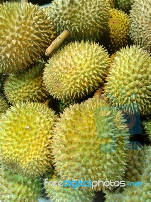 Durian, King Of Fruit Stock Photo