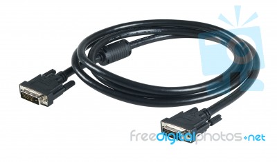 DVI Cable Stock Photo