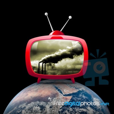 Earth Smog Stock Image