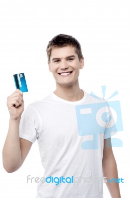 Ease Your Expense  With Credit Card Stock Photo