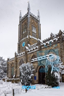 East Grinstead, West Sussex/uk - January 6 : St Swithun's Church… Stock Photo