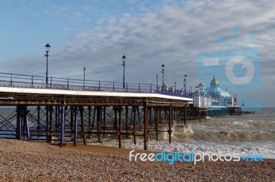 Eastbourne, East Sussex/uk - January 7 : View Of Eastbourne Pier… Stock Photo