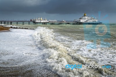 Eastbourne, East Sussex/uk - October 21 : Tail End Of Storm Bria… Stock Photo
