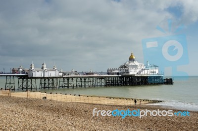 Eastbourne, Sussex/uk - February 19 : View Of The Pier In Eastbo… Stock Photo Eastbourne, Sussex/uk - February 19 : View Of The Pier In Eastbo… Stock Photo