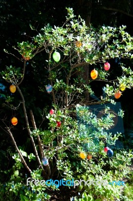 Easter Tree Stock Photo