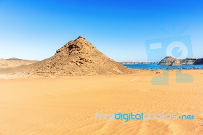 Eastern Desert And Lake Nasser In Egypt Stock Photo