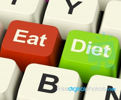 Eat Diet Keys Stock Image