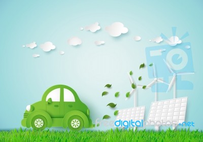 Eco Car Stock Image