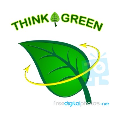 Eco Friendly Means Think About It And Conservation Stock Image