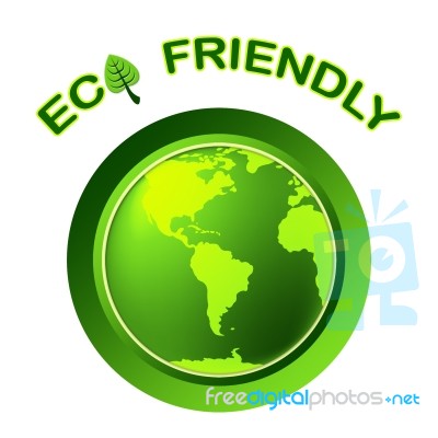 Eco Friendly Shows Earth Day And Environment Stock Image