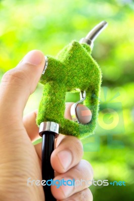 Eco Fuel Nozzle Stock Photo