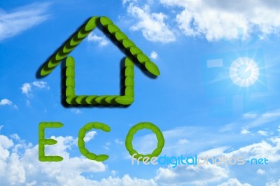 Eco Home Stock Image