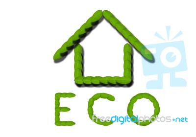 Eco Home Stock Photo