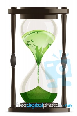 Eco Hour Watch Stock Image