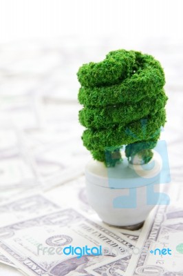 Eco Light Bulb Stock Photo