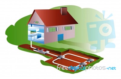 Ecological House Stock Image