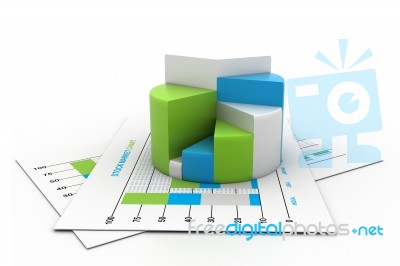Economical Business Chart Stock Image