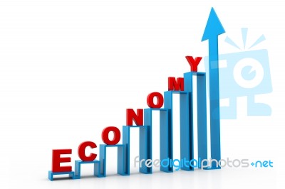 Economical Business Graph Stock Image