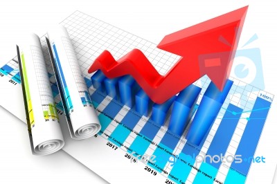 Economical Chart And Graph Stock Image