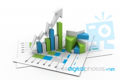 Economical Chart And Graph Stock Image