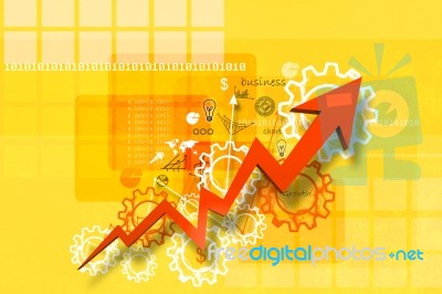 Economical Stock Market Stock Image