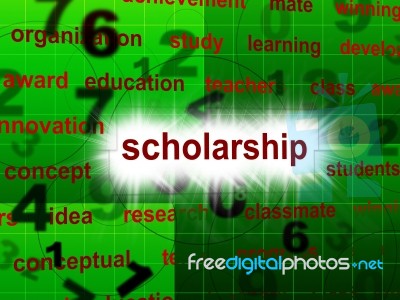 Education Scholarship Shows School Training And Schooling Stock Image