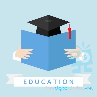 Eduction Icon Design Stock Image
