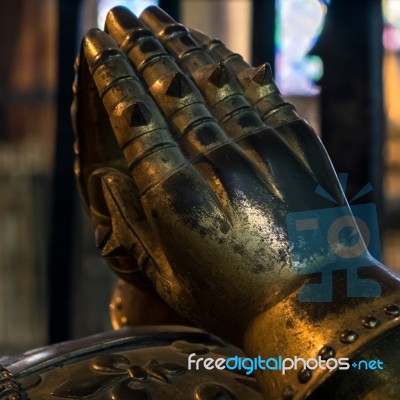 Edward Plantagenets (the Black Prince) Tomb In Canterbury Cathed… Stock Photo