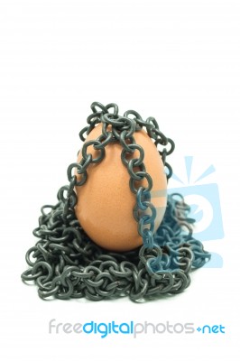 Egg And Chain Stock Photo