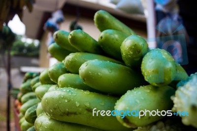 Eggplant In A Market In India Stock Photo