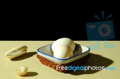 Eggs And Shells Stock Photo