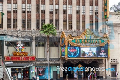 El Capitan Theatre  In Hollywood Stock Photo