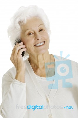 Elderly Woman Smile Stock Photo