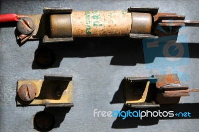 Electric Fuse Stock Photo