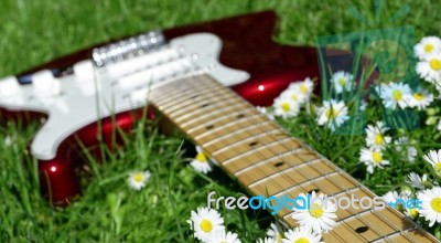 Electric Guitar Stock Photo
