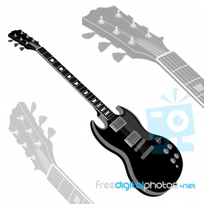 Electric Guitar Stock Image