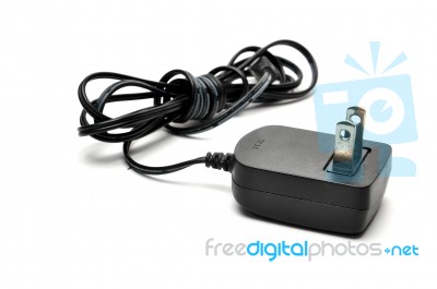 Electric Power Adapter Stock Photo