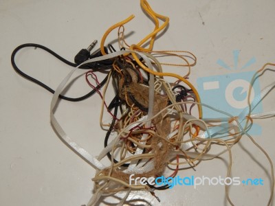 Electrical And Electronic Parts And The Components Stock Photo