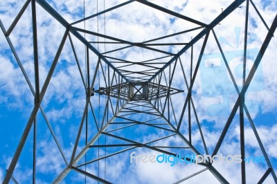 Electricity Pylons Stock Photo