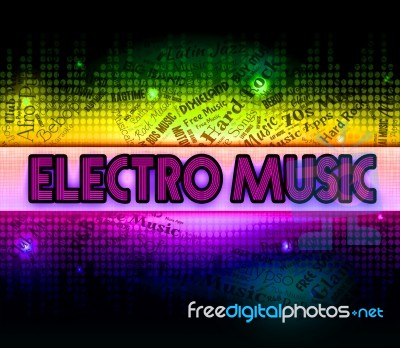 Electro Music Shows Sound Tracks And Audio Stock Image