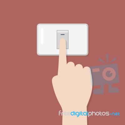 Electronic Switch Isolated On Background Stock Image